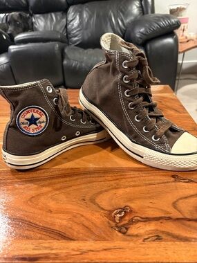 Converse Brown High Top Sneakers